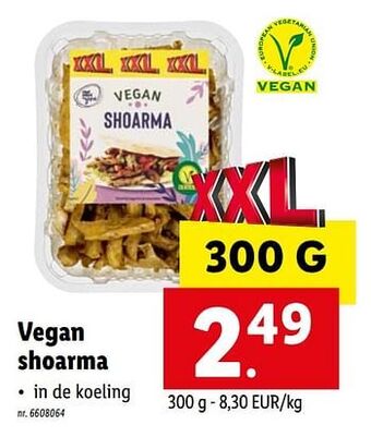 Lidl Vegan shoarma aanbieding