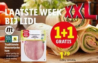 Lidl Traditionele meesterlycke ham aanbieding