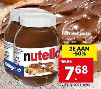 Lidl Hazelnootpasta aanbieding