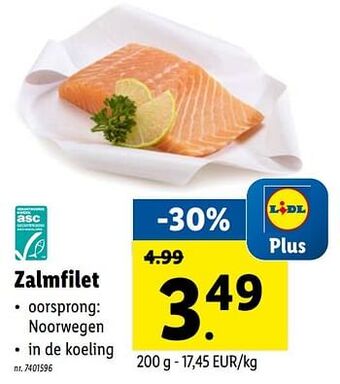 Lidl Zalmfilet aanbieding