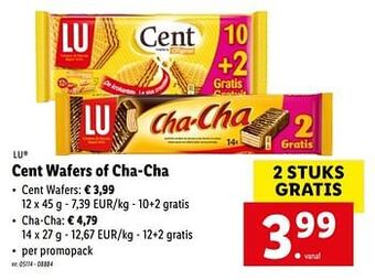 Cent wafers of cha-cha