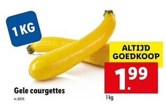 Gele courgettes