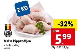 Lidl Malse kippendijen aanbieding