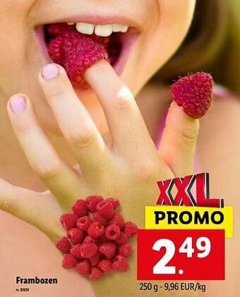 Lidl Frambozen aanbieding