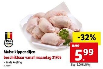 Lidl Malse kippendijen aanbieding