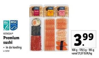Lidl Premium sushi aanbieding