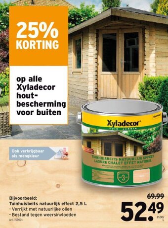 GAMMA Tuinhuisbeits natuurlijk effect 2,5L aanbieding