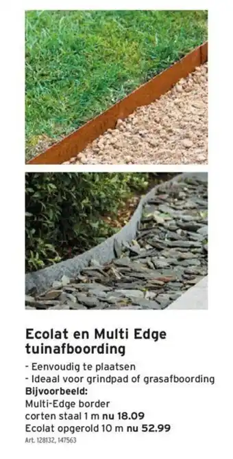 Ecolat en Multi Edge tuinafboording