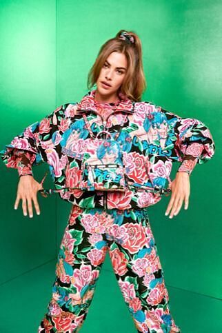 Desigual Kort jack met print - RED - S aanbieding