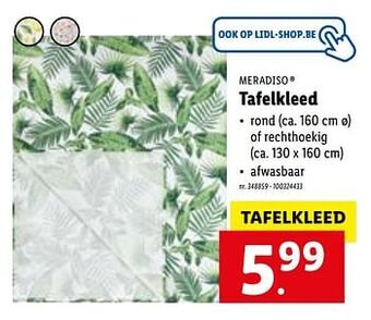 Lidl Tafelkleed aanbieding