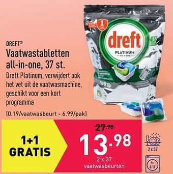 ALDI Vaatwastabletten all-in-one aanbieding