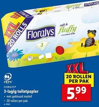 Lidl 3-lagig toiletpapier aanbieding