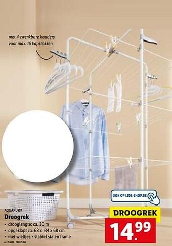Lidl Droogrek aanbieding