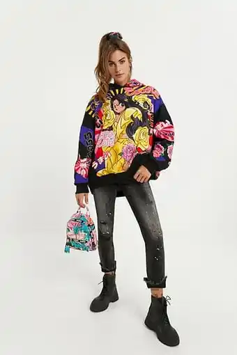 Oversized Japans sweatshirt - BLACK - S