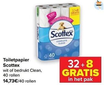 Carrefour Toiletpapier scottex aanbieding