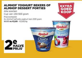 Jumbo Almhof Yoghurt Bekers Of Almhof Dessert Porties aanbieding