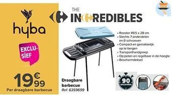 Carrefour Draagbare barbecue aanbieding