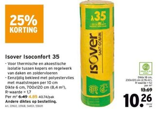 GAMMA Isover Isoconfort 35 aanbieding
