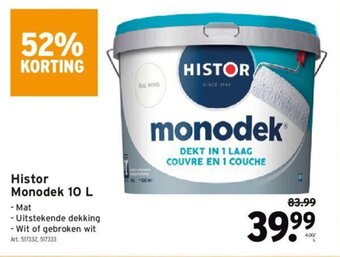 GAMMA Histor Monodek 10L aanbieding