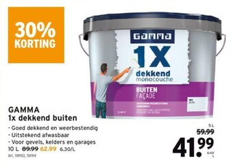 GAMMA Gamma 1x dekkend buiten aanbieding