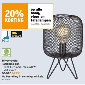 GAMMA Tafellamp Tim aanbieding