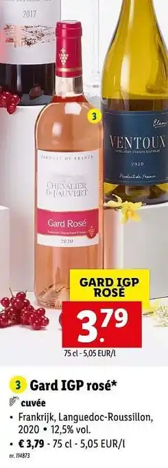 Lidl Gard igp rosé cuvée aanbieding
