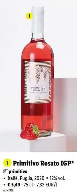 Primitivo rosato igp primitivo