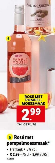 Lidl Rosé met pompelmoessmaak aanbieding