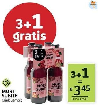 BelBev Mort subite kriek lambic aanbieding