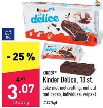 ALDI Kinder délice aanbieding