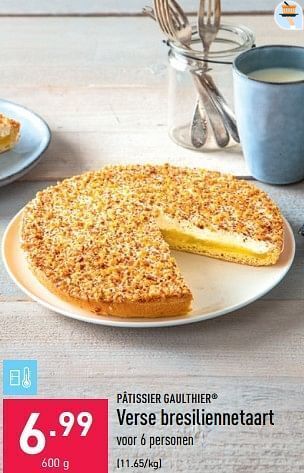 ALDI Verse bresiliennetaart aanbieding