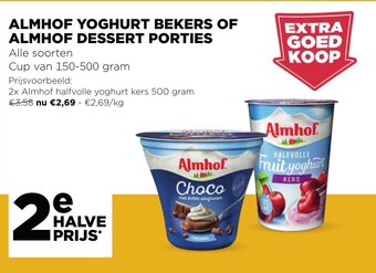 Jumbo Almhof Yoghurt Bekers of Almhof Dessert Porties aanbieding
