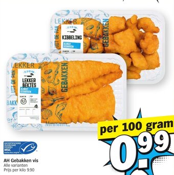 Albert Heijn AH Gebakken vis aanbieding