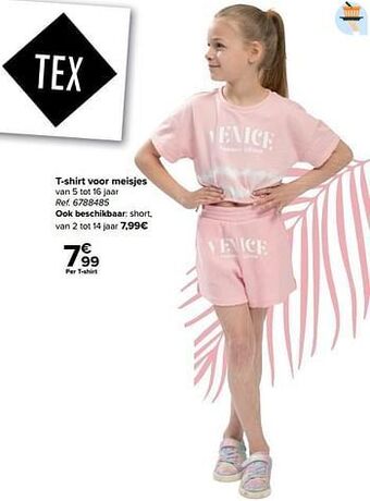Carrefour T-shirt voor meisjes aanbieding