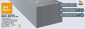 GAMMA Gyproc gipsplaat habito aanbieding