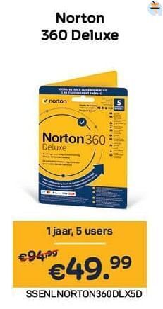 CompuDeals Norton 360 deluxe aanbieding