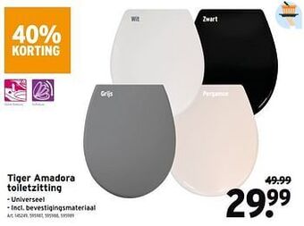 GAMMA Tiger amadora toiletzitting aanbieding