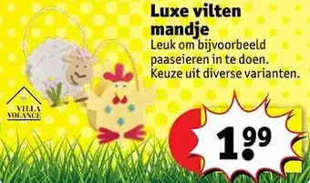 Kruidvat Luxe vilten mandje aanbieding