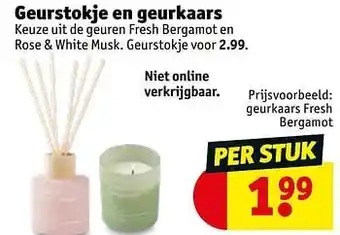 Kruidvat Geurstokje en geurkaars aanbieding