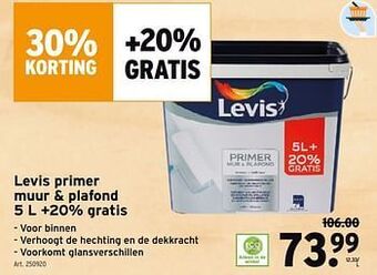 GAMMA Levis primer muur + plafond aanbieding
