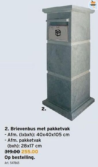GAMMA Brievenbus met pakketvak aanbieding