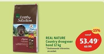 Maxi Zoo Real Nature Country Droogvoer Hond aanbieding