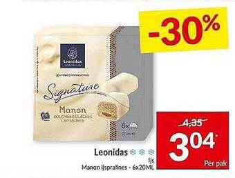 Intermarché Leonidas Ijs aanbieding