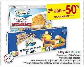 Intermarché Odyssée Gepaneerd Of Fish&chips aanbieding