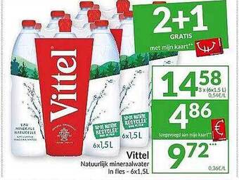 Intermarché Vittel Natuurlijk Mineraalwater aanbieding