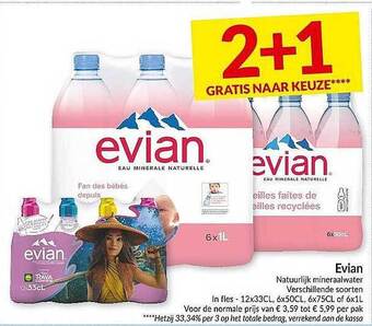 Evian Natuurlijk Mineraalwater