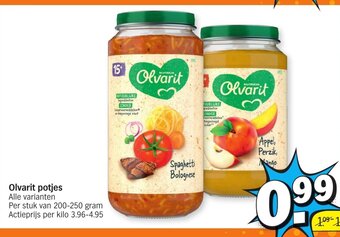 Albert Heijn Olvarit potjes aanbieding