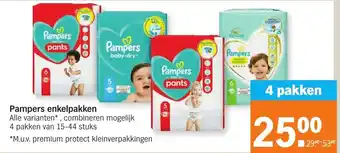 Albert Heijn Pampers enkelpakken aanbieding