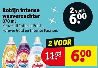 Kruidvat Robijn intense wasverzachter 870ml aanbieding