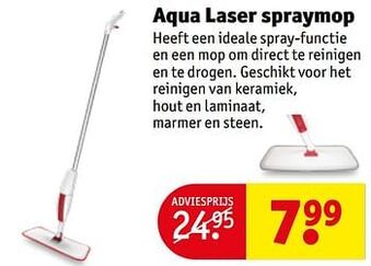 Kruidvat Aqua laser spraymop aanbieding